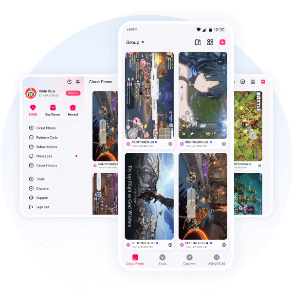 Redfinger Cloud dashboard